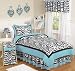 Turquoise Funky Zebra Childrens Bedding 4 pc Twin Set Turquoise Funky Zebra Childrens Bedding 4 pc Twin Set