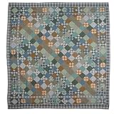 Patch Magic Twin Chambray Nine Patch Duvet Cover, 70-Inch by 88-Inch