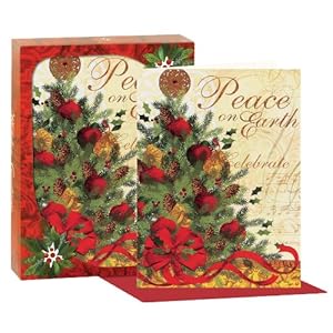 CR Gibson Winter Garden Boxed Christmas Cards, Pear Tree - 12 Count CR Gibson Winter Garden Boxed Christmas Cards, Pear Tree - 12 Count