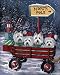 West Highland Terrier Christmas Wagon Greeting Cards
