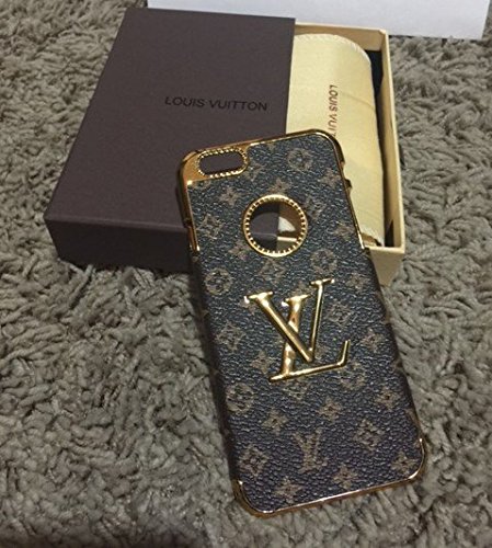 Funny® iPhone 6 / 6S 4.7 inch Bling Luxury Golden Frame Hard PC Snap On Back Case Cover Skin Shell Protector – Pattern 13