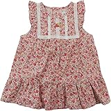 【H27年秋冬物】(日本製) Pample Mousse(パンプルムース) 花プリントコール天苺モチーフ付ワンピース 80cm/PK NO.DP-53100