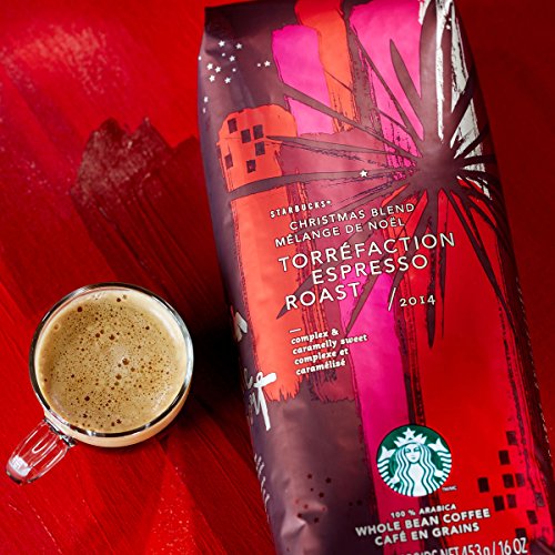 Starbucks Christmas Blend Espresso Roast, Whole Bean Coffee (1lb)