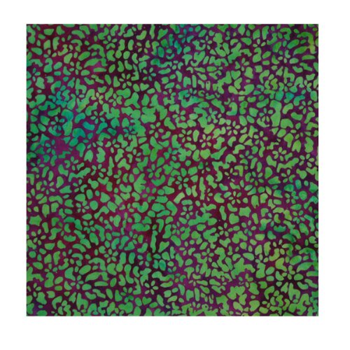 Purple & Green Abstract Batik Handkerchief