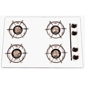 Brown - WTL05 - 30 Inch - Gas Cooktop - Standing Pilot - White