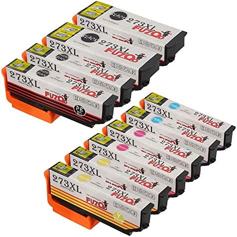 FUZOO Replacement for Epson 273 273xl ink Cartridge High Yield 10-Pack (2 Black 2 Cyan 2 Magenta 2 Yellow 2 Photo Black) Compatible with Epson XP-620 XP-820 XP-600 XP-800 XP-610 XP-810 XP-520 Printer