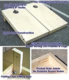 Unfinished Cornhole Bean Bag Toss Game