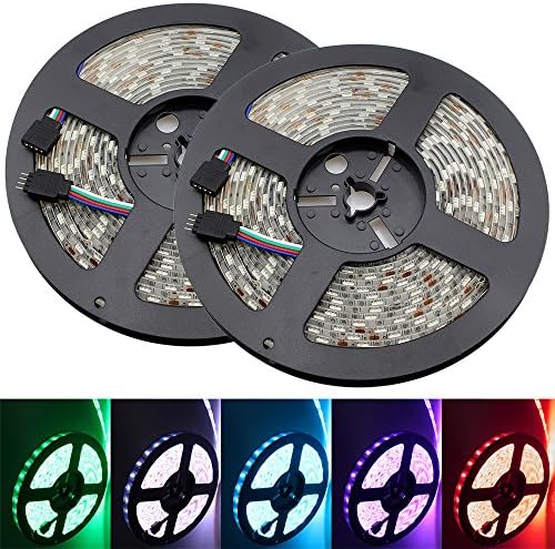 IWISHLIGHT 10M 32.8Ft SMD5050 Water-Proof IP67 RGB Color Changing Flexible Decoration LED Strip Lighting for Outdoors,Gardens,Homes,Christmas Season and Party