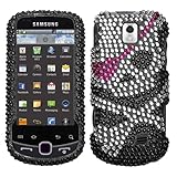 Skull Diamante Protector Cover for SAMSUNG M910 (Intercept)