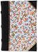 Navy Florentino Journal, Antiqued Genuine Leather Spine and Corners, Florentine Paper, 18K Gold Designs, Gold Edge Lined Sheets, 5x7"