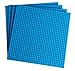 Strictly Briks Compatible with Lego Large Classic Stackable Baseplates, Building Bricks for Towers, Shelves, and More, Sky Blue, 4 Base Plates & 30 Stackers, 10x10 Inches