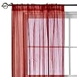 Home Chenille Stripe Window Sheer - Winterberry (42x95")