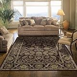 Caspian 5' x 8' Burgundy Wool Rug