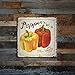 Barnyard Designs 10 Cent/Pound Red and Yellow Peppers Retro Vintage Tin Bar Sign Country Home Decor 11