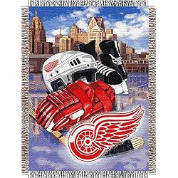Detroit Red Wings NHL Woven Tapestry Throw Blanket (48x60")"