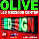 3 Color LED Sign - Programmable Scrolling Message Board 28