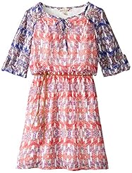 Girls A-line High-Low-Hem Raglan Sleeves Sleeveless Tank Chiffon/Linen/Polyester  Dress