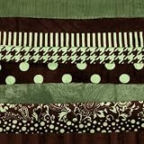 Cuddle Strip Quilt Adult Kit w/Pattern Olive/Brown By The Each