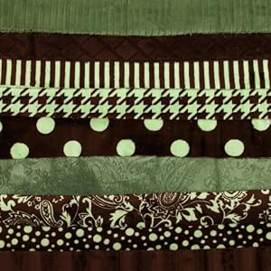 Cuddle-Strip-Quilt-Adult-Kit-w-Pattern-Olive-Brown-By-The-Each