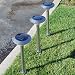 CE Certified Ultra Bright Wireless Stainless Steel 4 LED Cylinder Cone Solar Light (Set of 3)