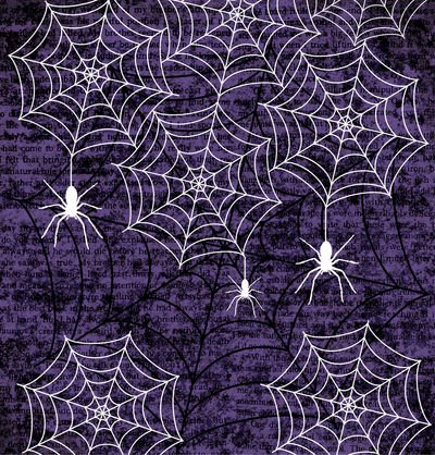 Creepy Webs Plastic Tablecover