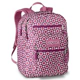JanSport Big Student Backpack (White/Pink Dot)