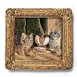 Playing with Time - Gold Frame Magnet with pop-out easel (2-3/4" x 2-1/2")