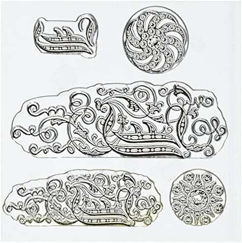 Something Tattered Clear Stamps, 4 by 4-Inch, Monogram Initial J