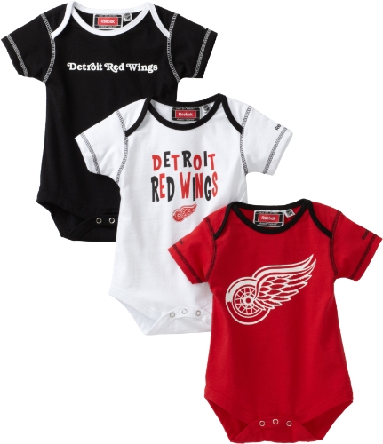 NHL Infant Detroit Red Wings Team Color 3Pc Creeper Set - R52Njcee (Multi, 12 Months)