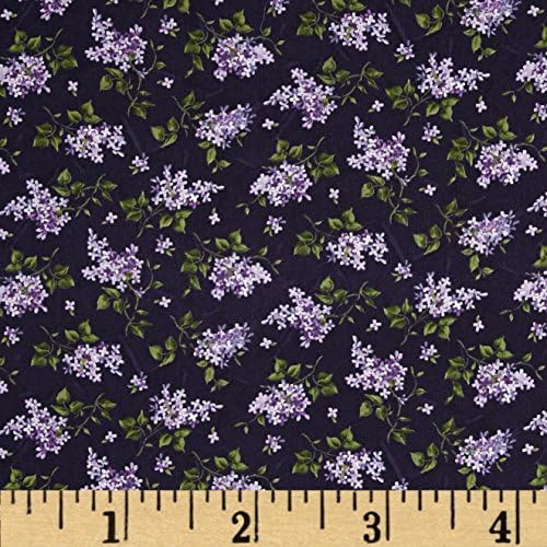 Fresh Lilacs Small Lilac Toss Purple Fabric