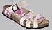 Papillio Slipper ''Pisa'' aus Birko-Flor in nepalese orchid/champagner mit schmalem Fussbett