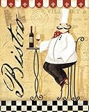 IMAGE OF Chef's Break I Beautiful MUSEUM WRAP CANVAS Print with Added BRUSHSTROKES Veronique Charron 8x10