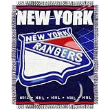 New York Rangers Jacquard Woven Throw Blanket