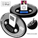 Trademark Global 72-6307BLK Black Ilive Ipod Alarm Digital Clock Radio With Remote