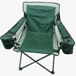 Inno-Labs 000634 PolarHeat Oversized Heated Quad Chair With 2 Coolers - Green by 