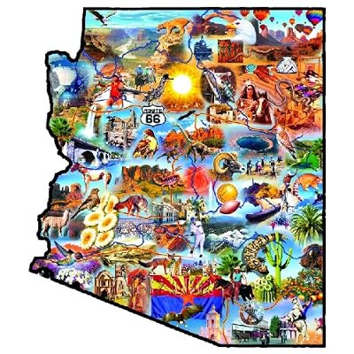 Arizona Shaped Jigsaw Puzzle by Adrian Chesterman 1000pc
