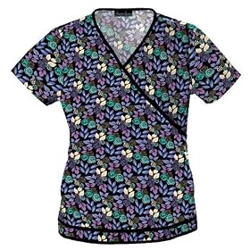 Buy Cherokee Brushed Poly Cotton Poplin Scrub Tunic Scrub Tops Women by Cherokee
