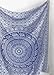 SheetKart Tapestry Wall Hangings Blue and White Hippie Mandala Tapestry Wall Art College Dorm Beach Throw Bohemian Tapestry Wall Decor Boho Bedspread 54
