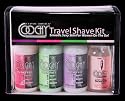 Coochy Rash Free Body Shave Cream Travel Kit 3 Bottles 1 oz EACh + After Shave Spray
