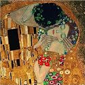 The Kiss (Detail) art print 70x70 cm by Gustav Klimt