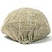 ililily Linen-Like Flat Cap Cabbie Hat Gatsby Ivy Irish Hunting Newsboy Hat, Beige, Medium