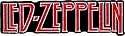 Led Zeppelin - Red, Black & White Classic Logo - Embroidered Iron On or Sew On Patch
