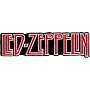 Led Zeppelin - Red, Black & White Classic Logo - Embroidered Iron On or Sew On Patch