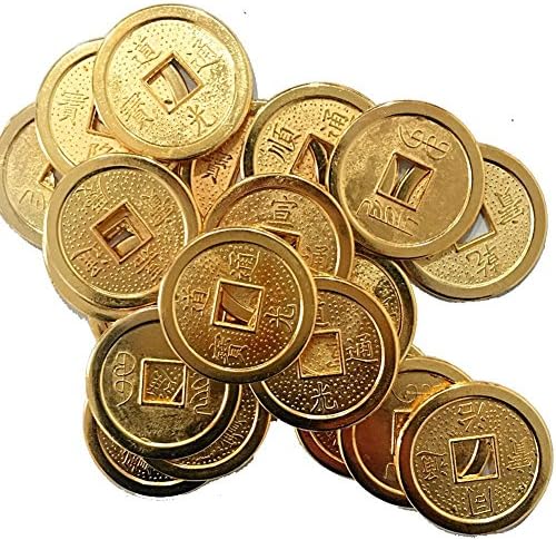 Jiewei Chinese Fortune Coins Feng Shui Golden Coin
