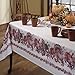 Benson Mills Thanksgiving Textured Printed Fabric Table Cloth, Fall, Harvest, and Thanksgiving Tablecloth (60