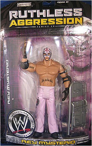 61fxeNIZvbL WWE Ruthless Aggression Series 25 > Rey Mysterio Action Figure