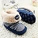 Weixinbuy Baby Girls Knit Soft Fur Winter Warm Snow Boots Crib Shoes