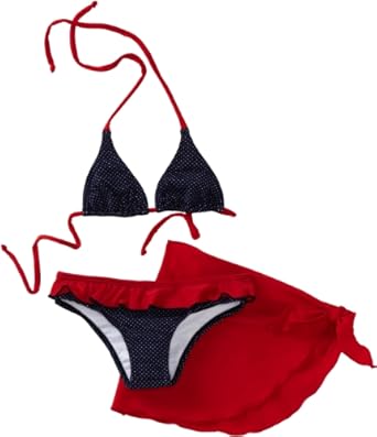 Sweet Lola Girls 2-6X Peppermint Flakes 3 Piece Bikini Set Sweet Lola Girls 2-6X Peppermint Flakes 3 Piece Bikini Set