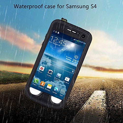 JuSp, Green Galaxy S4 Waterproof Case, Best Protective Samsung Galaxy S4 9500 Case, 6.6 ft IP68 Underwater Waterproof Shockproof Snowproof Dirtpoof Protection Case Cover for Christmas Gift with 1 Stylus Pen Gift