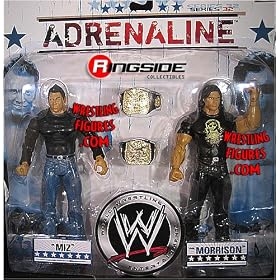 JOHN MORRISON & THE MIZ - ADRENALINE 32 2-PACK WWE TOY WRESTLING ACTION FIGURES